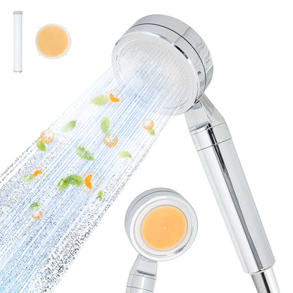 Vitamin C & PP Filter Shower Head – Dual-Filter for Pure, Hydrating Showers.